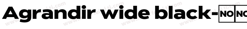 Agrandir wide black字体转换